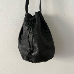 Baggu Leather Bucket Bag